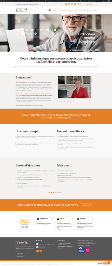 Cours d'informatique 17 website