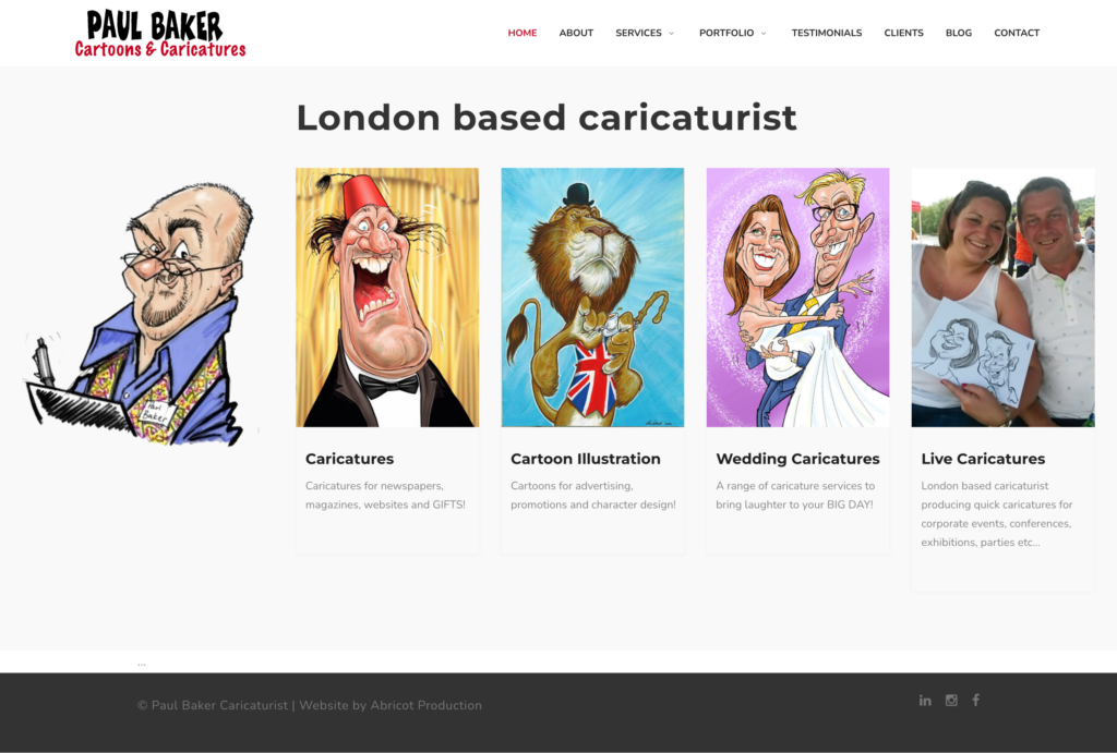 Paul Baker Caricaturist